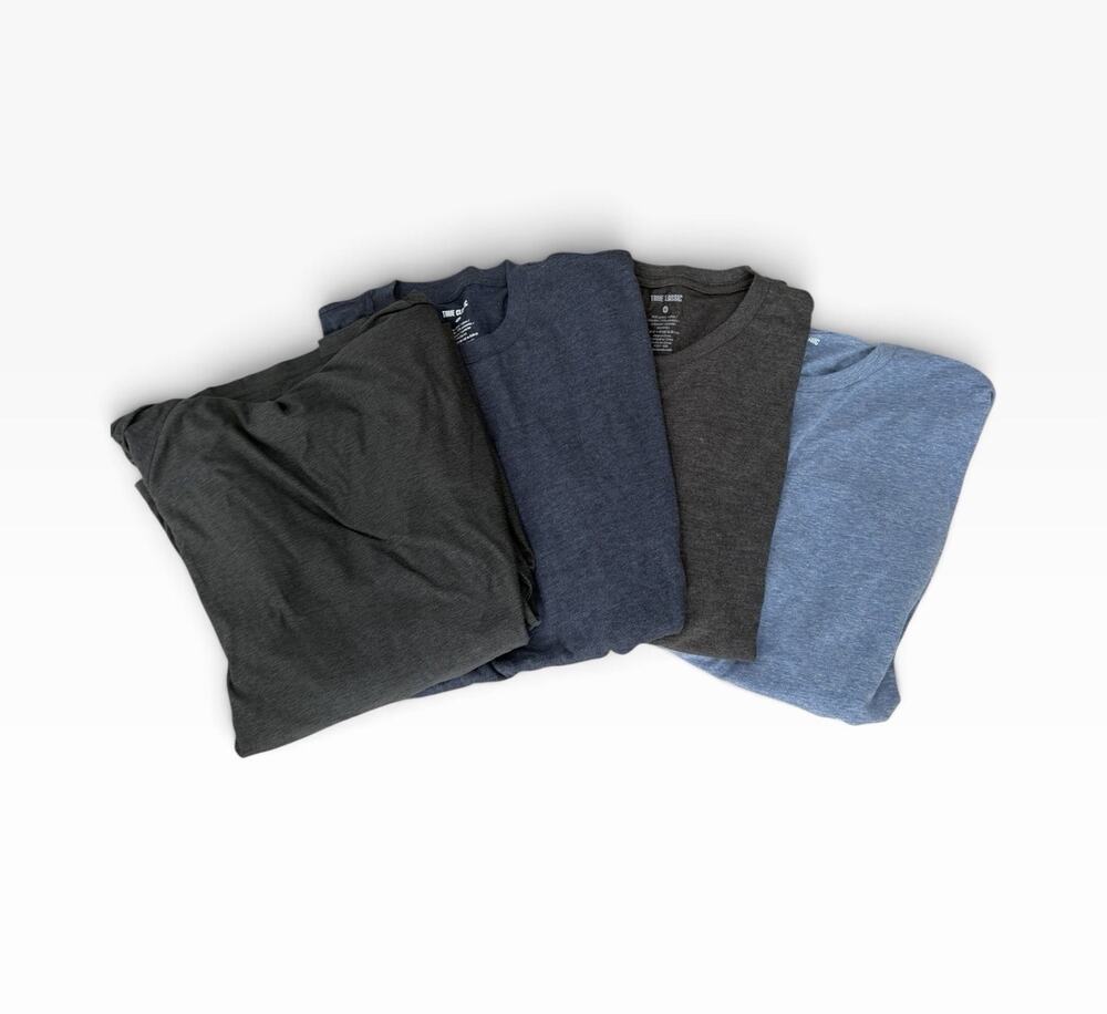 True Classic Active Hoodie Medium Performance Lot 3 Crew Tee Shirts 4 Total